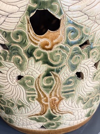 A Vietnamese Bien Hoa pottery garden seat, 20th C.