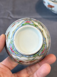 A group of 14 Chinese and Samson, Paris porcelain wares, 18/19th C.