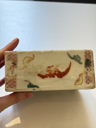 Ten Chinese famille rose and verte wares, Qianlong and Jing De Zhen 景德鎮 marks, 20th C.