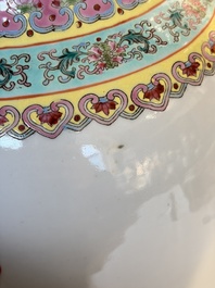 Eight Chinese famille rose vases, Qianlong and Jing De Zhen 景德鎮 marks, 20th C.