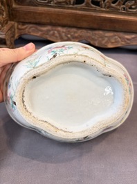 Seven Chinese blue and white, famille rose, and celadon wares, 18/19th C.