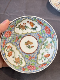 A group of 14 Chinese and Samson, Paris porcelain wares, 18/19th C.