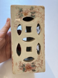 Ten Chinese famille rose and verte wares, Qianlong and Jing De Zhen 景德鎮 marks, 20th C.