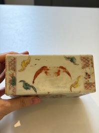 Ten Chinese famille rose and verte wares, Qianlong and Jing De Zhen 景德鎮 marks, 20th C.