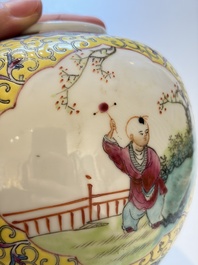 Ten Chinese famille rose and verte wares, Qianlong and Jing De Zhen 景德鎮 marks, 20th C.
