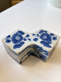 A varied collection of seven Chinese blue and white wares, Chenghua marks, 19th C.