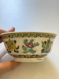 Ten Chinese famille rose and verte wares, Qianlong and Jing De Zhen 景德鎮 marks, 20th C.