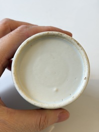 A varied collection of seven Chinese blue and white wares, Chenghua marks, 19th C.