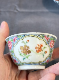 A group of 14 Chinese and Samson, Paris porcelain wares, 18/19th C.