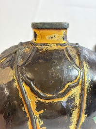 A Vietnamese gilt-lacquered bronze 'Elephant' ewer, 19th C.