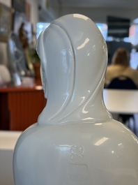 A Chinese Dehua Blanc de Chine 'Damo' group, 20th C.