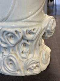 A Chinese Dehua Blanc de Chine 'Damo' group, 20th C.
