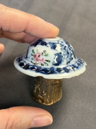 A large collection of 47 Chinese covers and lids, 18/20th C.