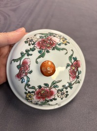 A large collection of 47 Chinese covers and lids, 18/20th C.