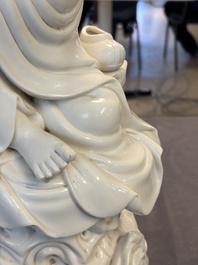 A Chinese Dehua Blanc de Chine 'Damo' group, 20th C.