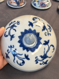 A large collection of 47 Chinese covers and lids, 18/20th C.