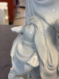 A Chinese Dehua Blanc de Chine 'Damo' group, 20th C.