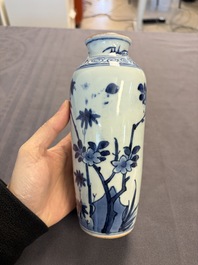A Japanese blue and white vase, a jug and a bowl, 17th C. and later