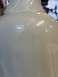 A Chinese Dehua Blanc de Chine 'Damo' group, 20th C.