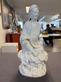 A Chinese Dehua Blanc de Chine 'Damo' group, 20th C.