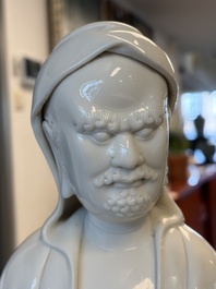 A Chinese Dehua Blanc de Chine 'Damo' group, 20th C.