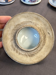 A large collection of 47 Chinese covers and lids, 18/20th C.