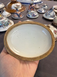 A large collection of 47 Chinese covers and lids, 18/20th C.