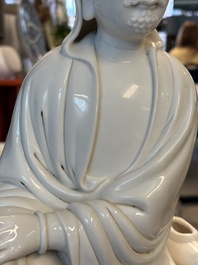 A Chinese Dehua Blanc de Chine 'Damo' group, 20th C.