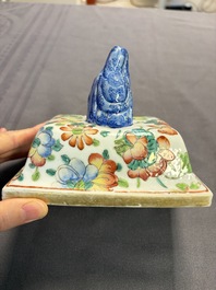 A large collection of 47 Chinese covers and lids, 18/20th C.