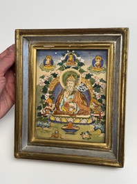 A Tibetan 'Padmasambhava' thangka, 19/20th C.