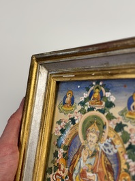 A Tibetan 'Padmasambhava' thangka, 19/20th C.