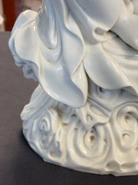 A Chinese Dehua Blanc de Chine 'Damo' group, 20th C.