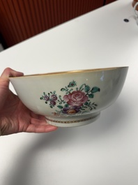 A Chinese famille rose armorial bowl with the arms of Byde with Hope in pretense, Qianlong, ca. 1775