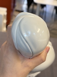 A Chinese Dehua Blanc de Chine 'Damo' group, 20th C.