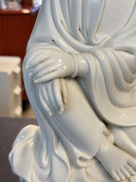 A Chinese Dehua Blanc de Chine 'Damo' group, 20th C.