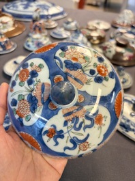 A large collection of 47 Chinese covers and lids, 18/20th C.