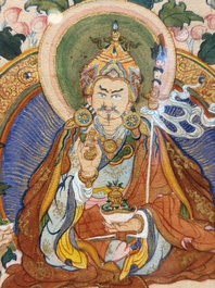 A Tibetan 'Padmasambhava' thangka, 19/20th C.