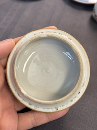 A large collection of 47 Chinese covers and lids, 18/20th C.
