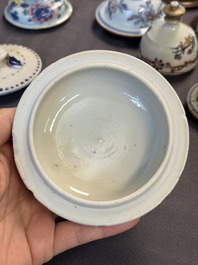 A large collection of 47 Chinese covers and lids, 18/20th C.