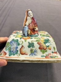 A large collection of 47 Chinese covers and lids, 18/20th C.