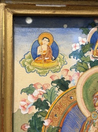 A Tibetan 'Padmasambhava' thangka, 19/20th C.