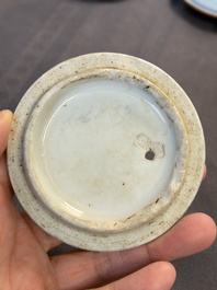 A large collection of 47 Chinese covers and lids, 18/20th C.