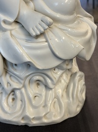 A Chinese Dehua Blanc de Chine 'Damo' group, 20th C.
