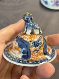 A large collection of 47 Chinese covers and lids, 18/20th C.