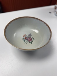 A Chinese famille rose armorial bowl with the arms of Byde with Hope in pretense, Qianlong, ca. 1775