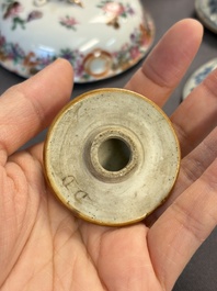 A large collection of 47 Chinese covers and lids, 18/20th C.