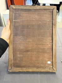 Two Chinese famille rose 'Li Bai 李白' and 'Zhou Dunyi 周敦頤' plaques, one after Wang Dafan 王大凡 and dated 1927, 20th C.