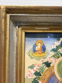 A Tibetan 'Padmasambhava' thangka, 19/20th C.