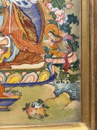 A Tibetan 'Padmasambhava' thangka, 19/20th C.