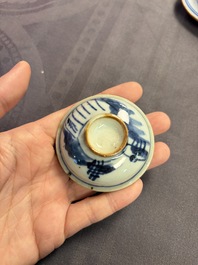 A large collection of 47 Chinese covers and lids, 18/20th C.